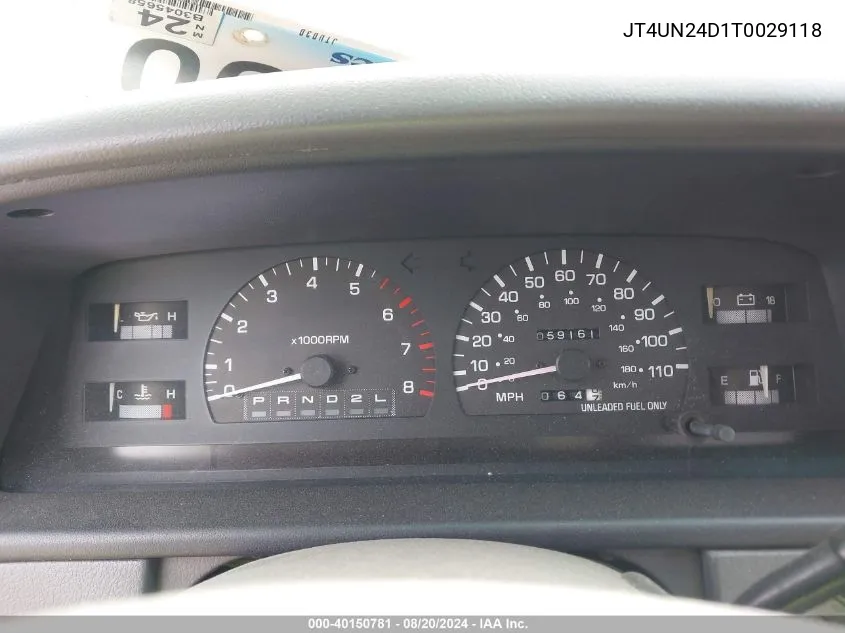 JT4UN24D1T0029118 1996 Toyota T100 Xtracab Sr5