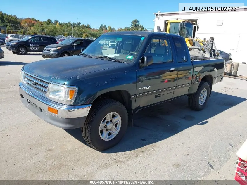 1996 Toyota T100 Xtracab VIN: JT4UN22D5T0027231 Lot: 40570101