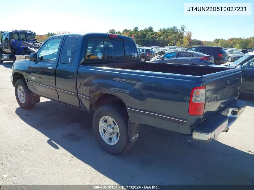 1996 Toyota T100 Xtracab VIN: JT4UN22D5T0027231 Lot: 40570101