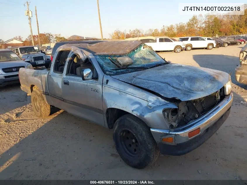 1996 Toyota T100 Xtracab Sr5 VIN: JT4TN14D0T0022618 Lot: 40676031