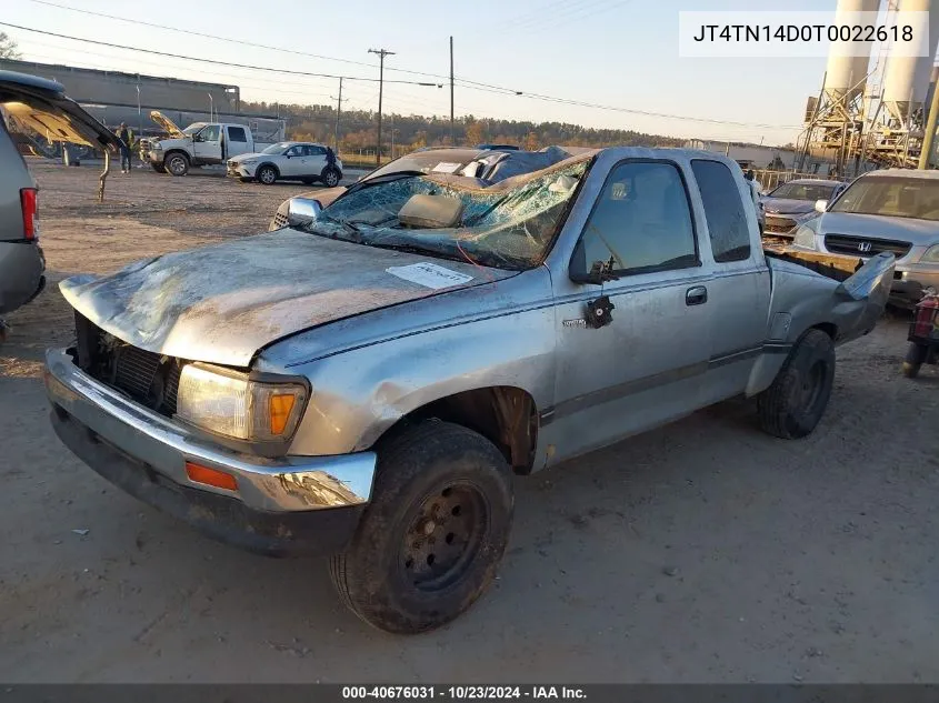 1996 Toyota T100 Xtracab Sr5 VIN: JT4TN14D0T0022618 Lot: 40676031