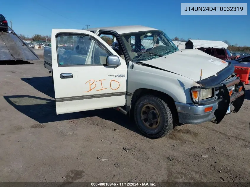 1996 Toyota T100 Xtracab Sr5 VIN: JT4UN24D4T0032319 Lot: 40816946