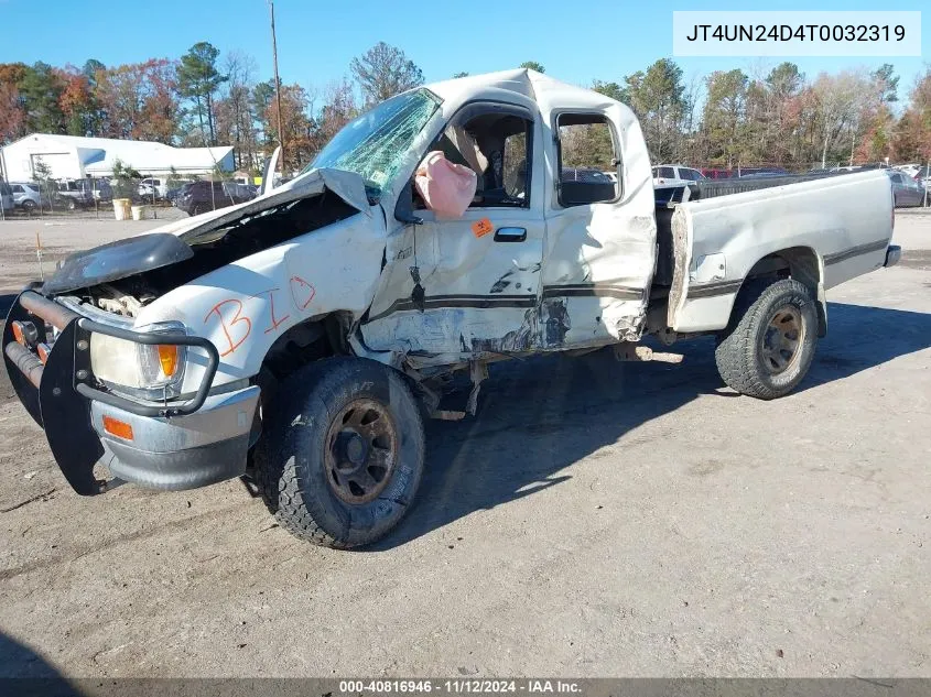 1996 Toyota T100 Xtracab Sr5 VIN: JT4UN24D4T0032319 Lot: 40816946