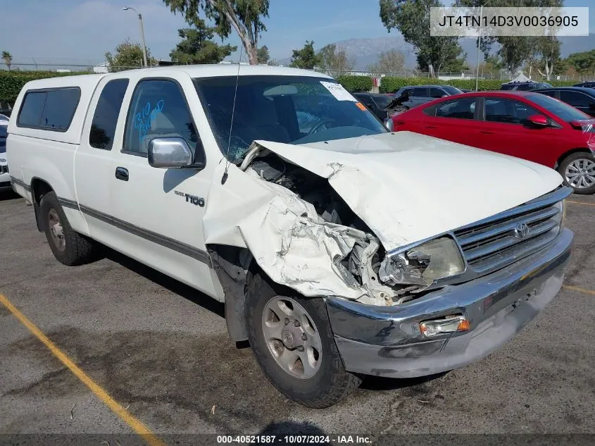 1997 Toyota T100 Sr5 V6 VIN: JT4TN14D3V0036905 Lot: 40521587