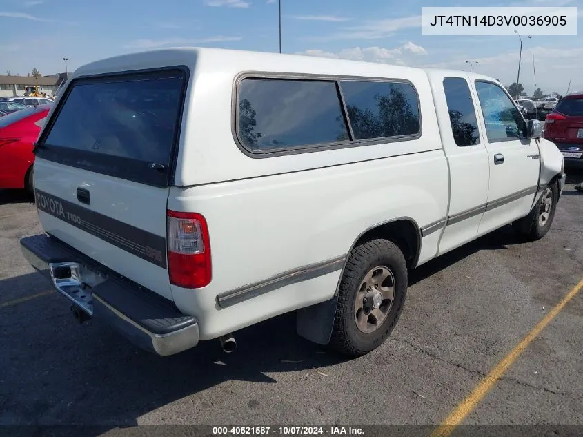 1997 Toyota T100 Sr5 V6 VIN: JT4TN14D3V0036905 Lot: 40521587