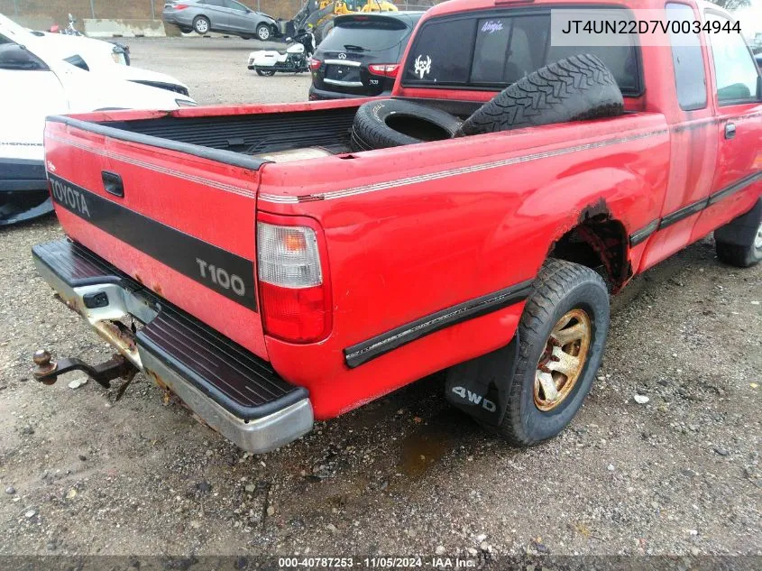 1997 Toyota T100 Dx V6 VIN: JT4UN22D7V0034944 Lot: 40787253