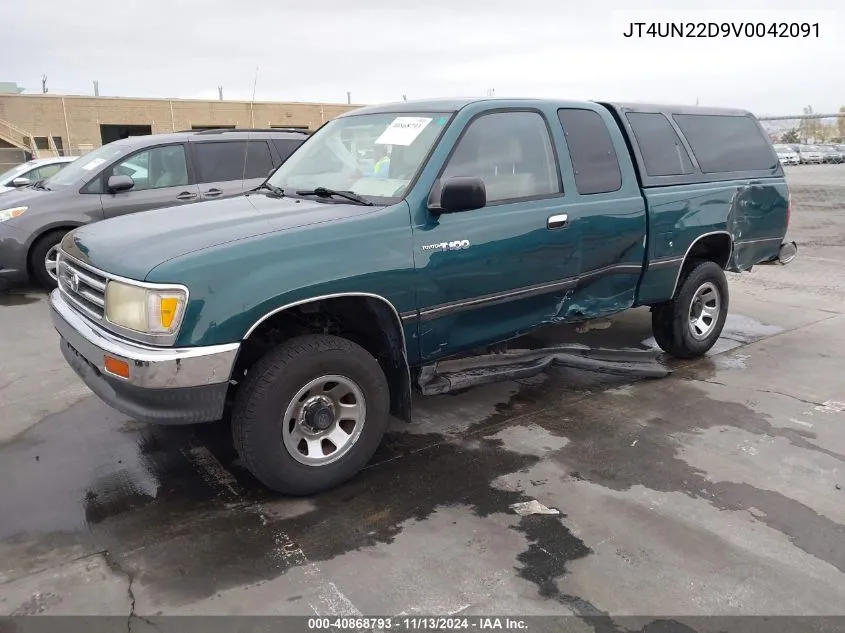 1997 Toyota T100 Dx V6 VIN: JT4UN22D9V0042091 Lot: 40868793