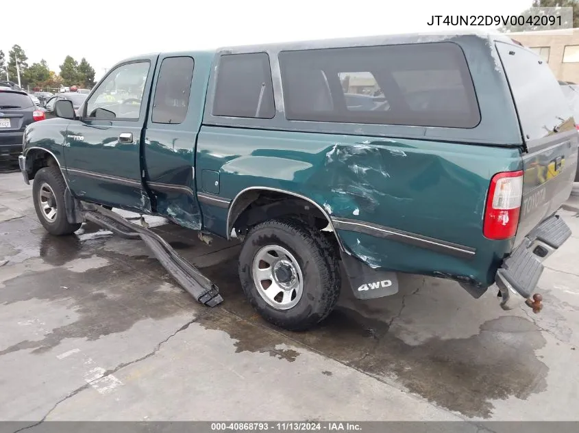 1997 Toyota T100 Dx V6 VIN: JT4UN22D9V0042091 Lot: 40868793