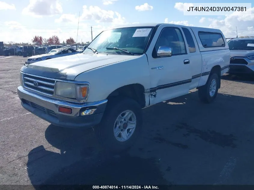 1997 Toyota T100 Sr5 V6 VIN: JT4UN24D3V0047381 Lot: 40874014