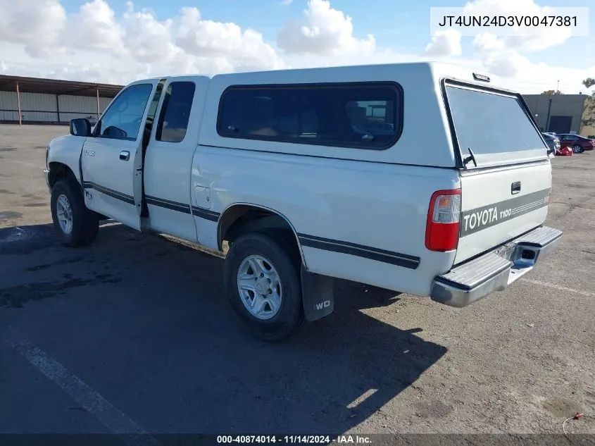 1997 Toyota T100 Sr5 V6 VIN: JT4UN24D3V0047381 Lot: 40874014