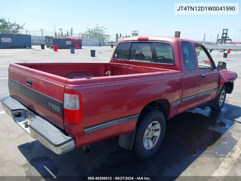 1998 Toyota T100 Dx V6 VIN: JT4TN12D1W0041590 Lot: 40208012