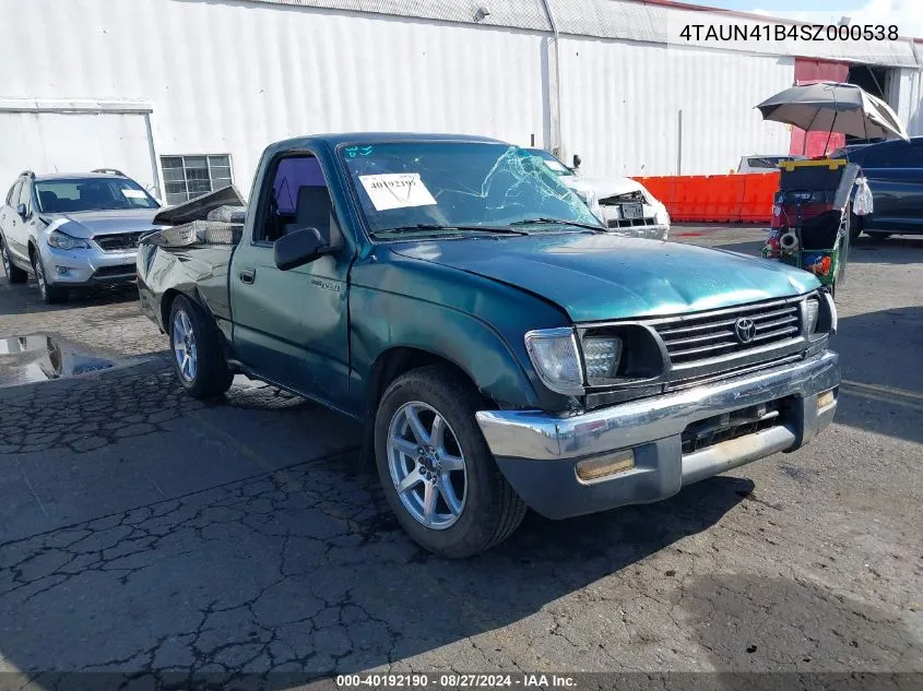 1995 Toyota Tacoma VIN: 4TAUN41B4SZ000538 Lot: 40192190