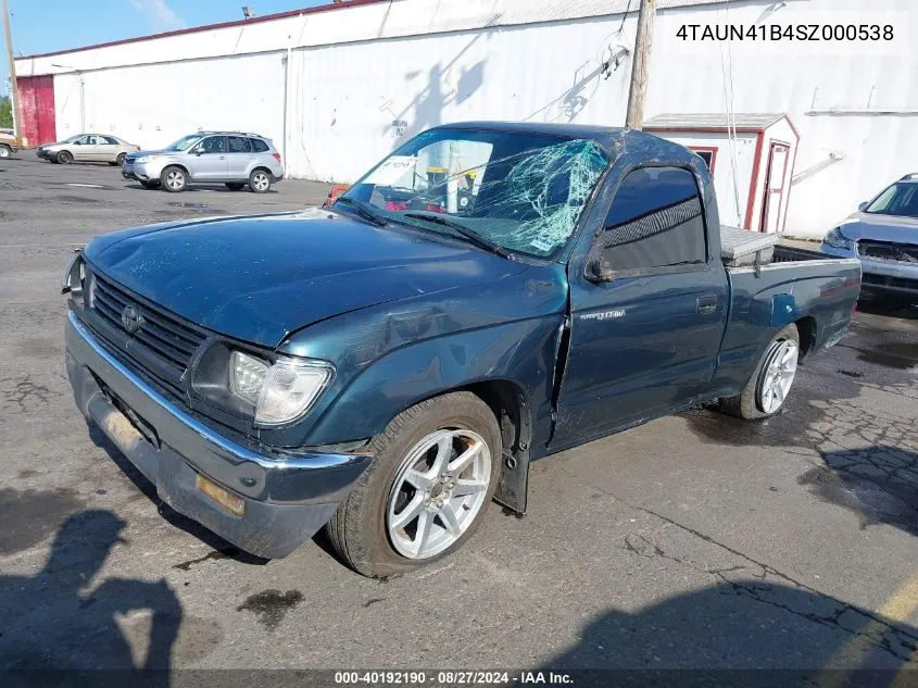 1995 Toyota Tacoma VIN: 4TAUN41B4SZ000538 Lot: 40192190