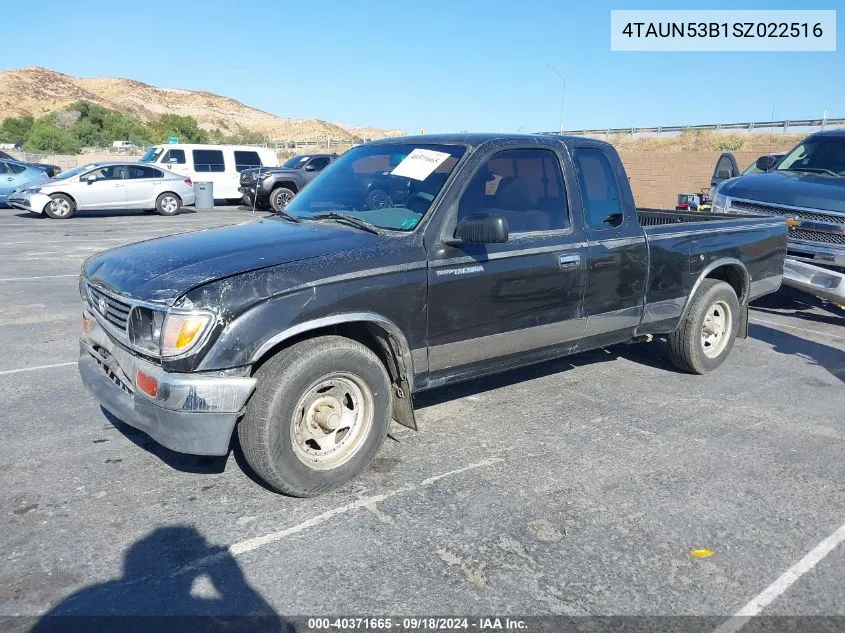 1995 Toyota Tacoma Xtracab VIN: 4TAUN53B1SZ022516 Lot: 40371665