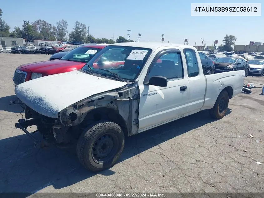 1995 Toyota Tacoma Xtracab VIN: 4TAUN53B9SZ053612 Lot: 40458048