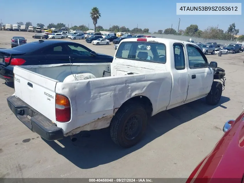 1995 Toyota Tacoma Xtracab VIN: 4TAUN53B9SZ053612 Lot: 40458048