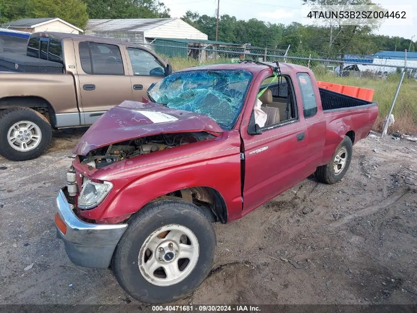 1995 Toyota Tacoma Xtracab VIN: 4TAUN53B2SZ004462 Lot: 40471681