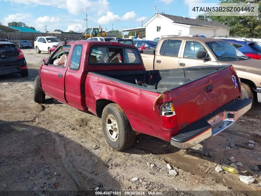 1995 Toyota Tacoma Xtracab VIN: 4TAUN53B2SZ004462 Lot: 40471681