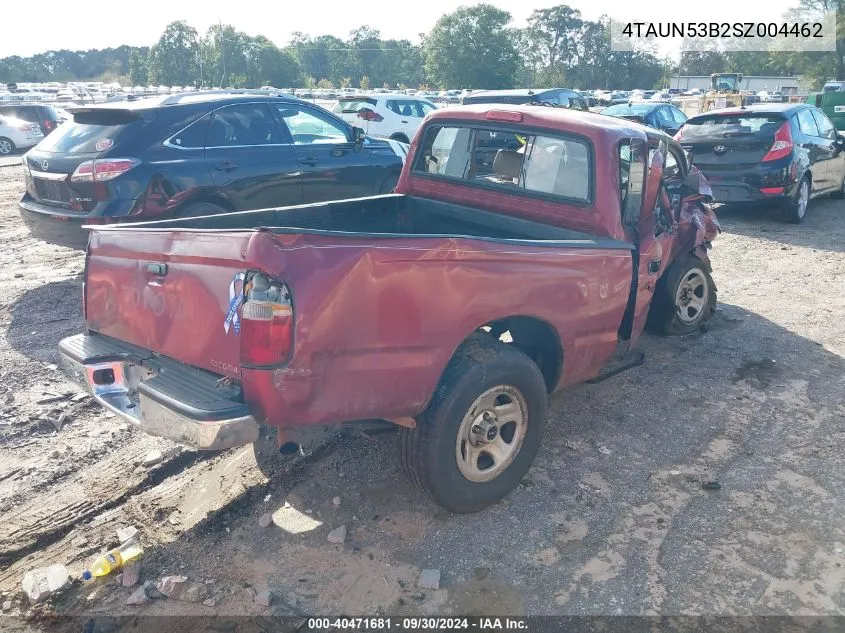 1995 Toyota Tacoma Xtracab VIN: 4TAUN53B2SZ004462 Lot: 40471681