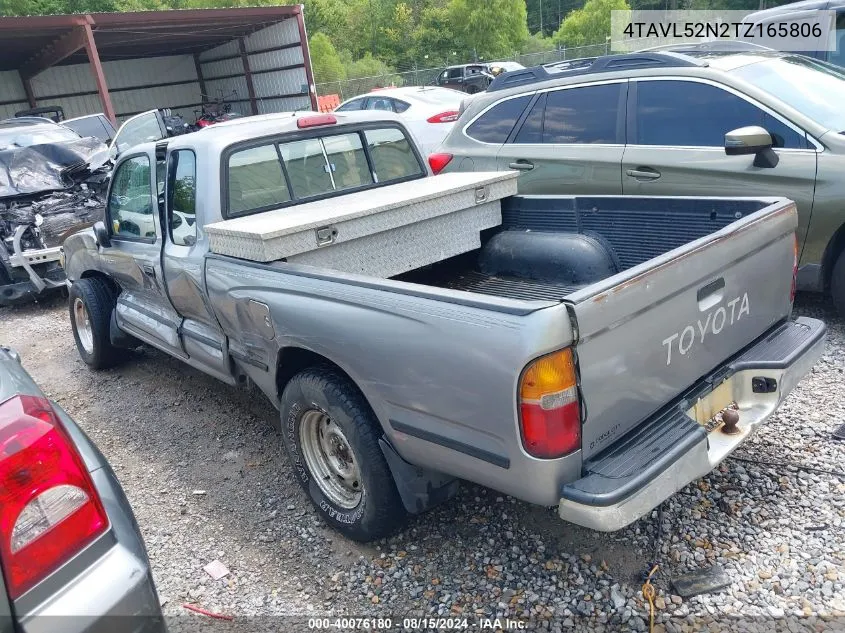 1996 Toyota Tacoma Xtracab VIN: 4TAVL52N2TZ165806 Lot: 40076180