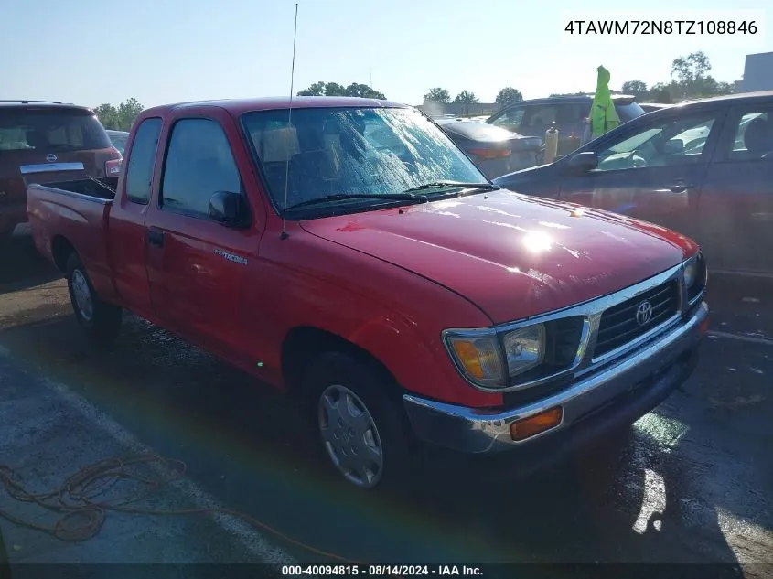 1996 Toyota Tacoma Xtracab VIN: 4TAWM72N8TZ108846 Lot: 40094815