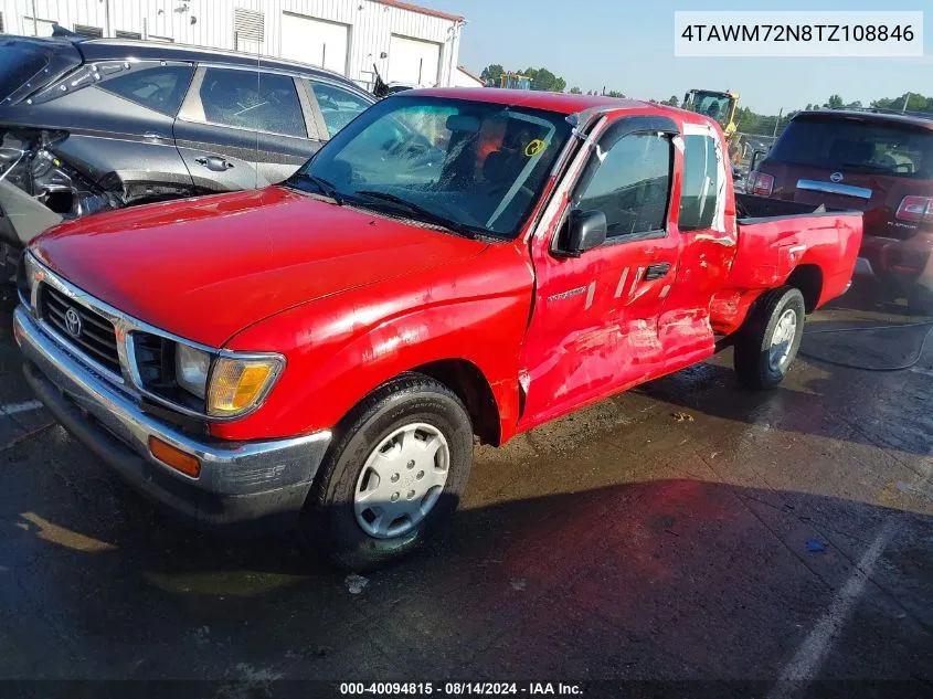 1996 Toyota Tacoma Xtracab VIN: 4TAWM72N8TZ108846 Lot: 40094815