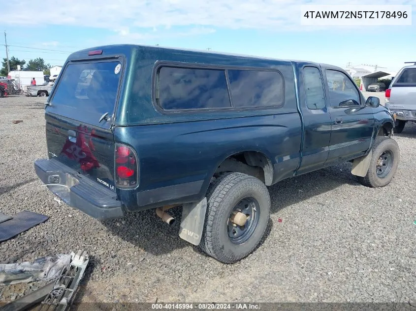 1996 Toyota Tacoma Xtracab VIN: 4TAWM72N5TZ178496 Lot: 40145994