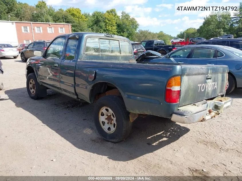 1996 Toyota Tacoma Xtracab VIN: 4TAWM72N1TZ194792 Lot: 40309869