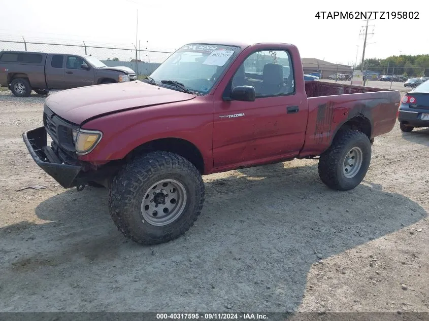 1996 Toyota Tacoma VIN: 4TAPM62N7TZ195802 Lot: 40317595