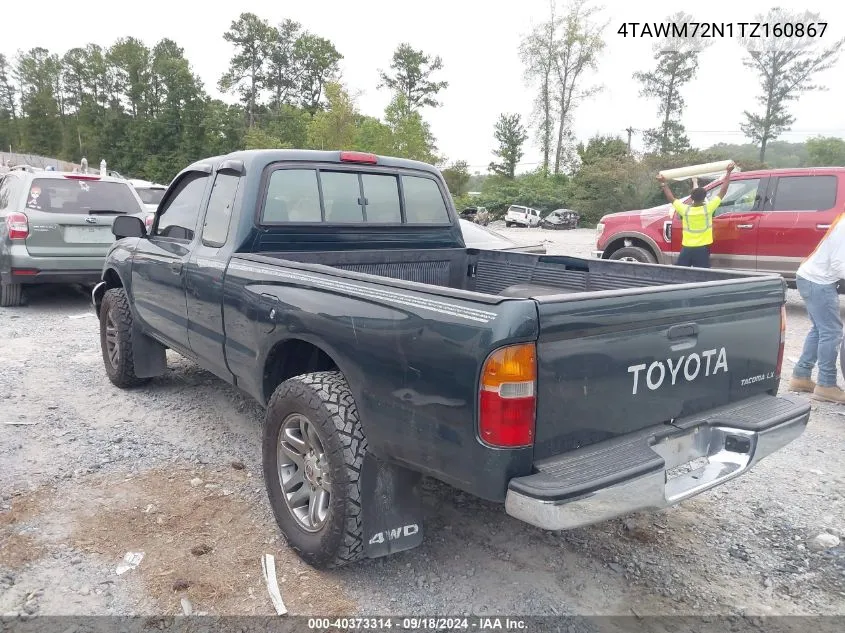 1996 Toyota Tacoma Xtracab VIN: 4TAWM72N1TZ160867 Lot: 40373314