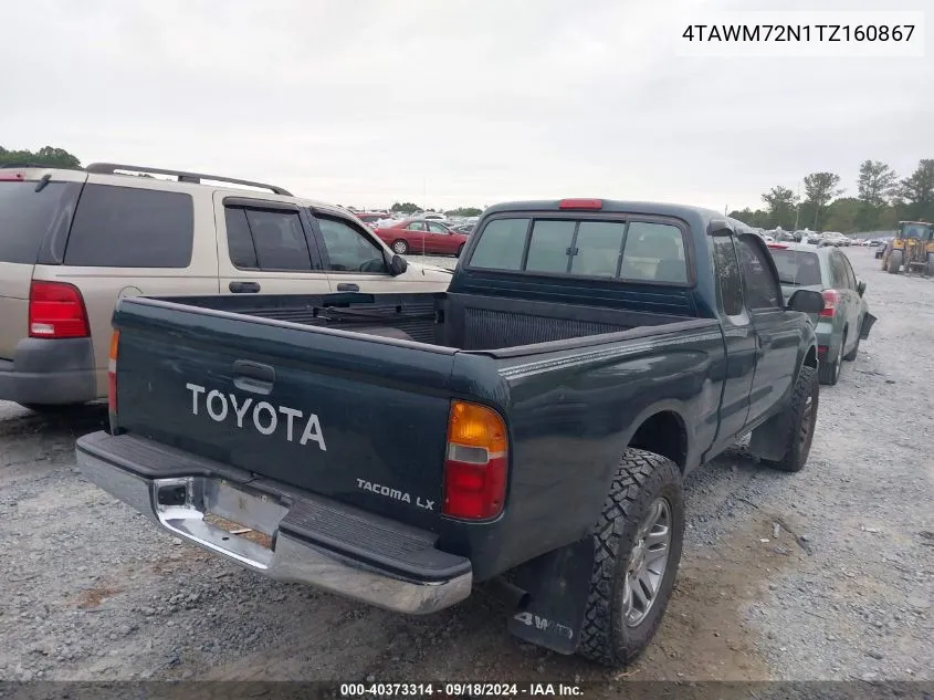 1996 Toyota Tacoma Xtracab VIN: 4TAWM72N1TZ160867 Lot: 40373314