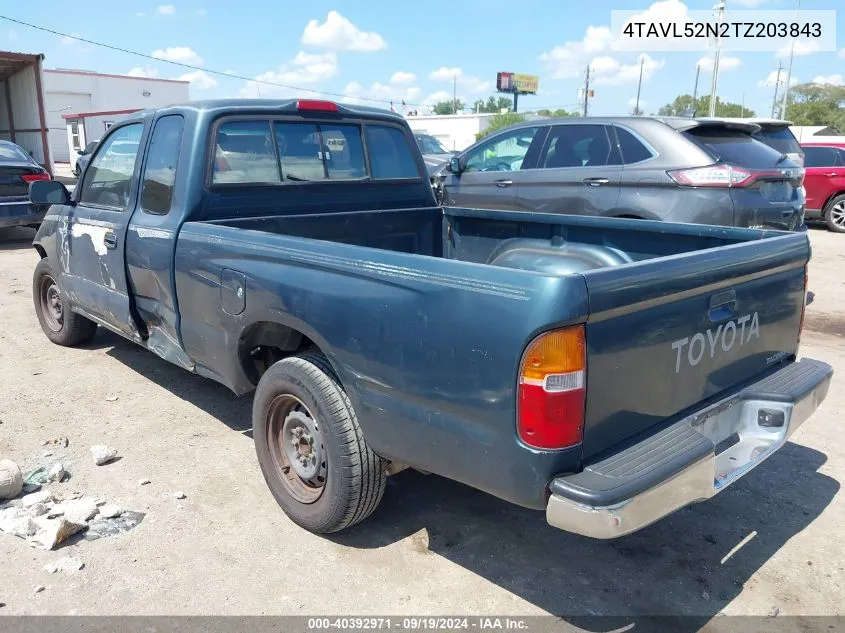 1996 Toyota Tacoma Xtracab VIN: 4TAVL52N2TZ203843 Lot: 40392971