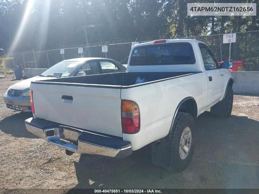 1996 Toyota Tacoma VIN: 4TAPM62N0TZ162656 Lot: 40475851