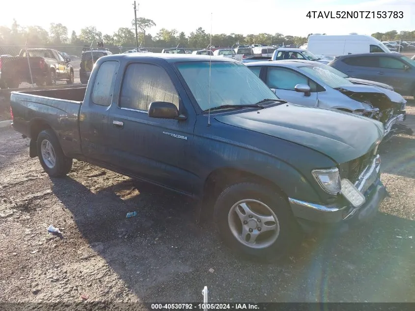 1996 Toyota Tacoma Xtracab VIN: 4TAVL52N0TZ153783 Lot: 40530792