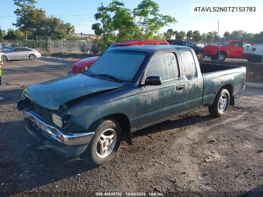 1996 Toyota Tacoma Xtracab VIN: 4TAVL52N0TZ153783 Lot: 40530792