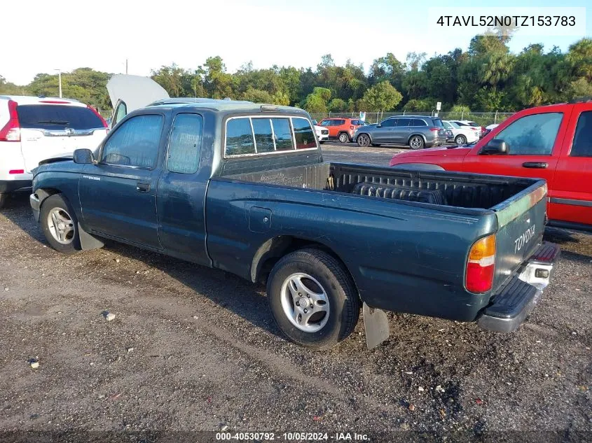 1996 Toyota Tacoma Xtracab VIN: 4TAVL52N0TZ153783 Lot: 40530792