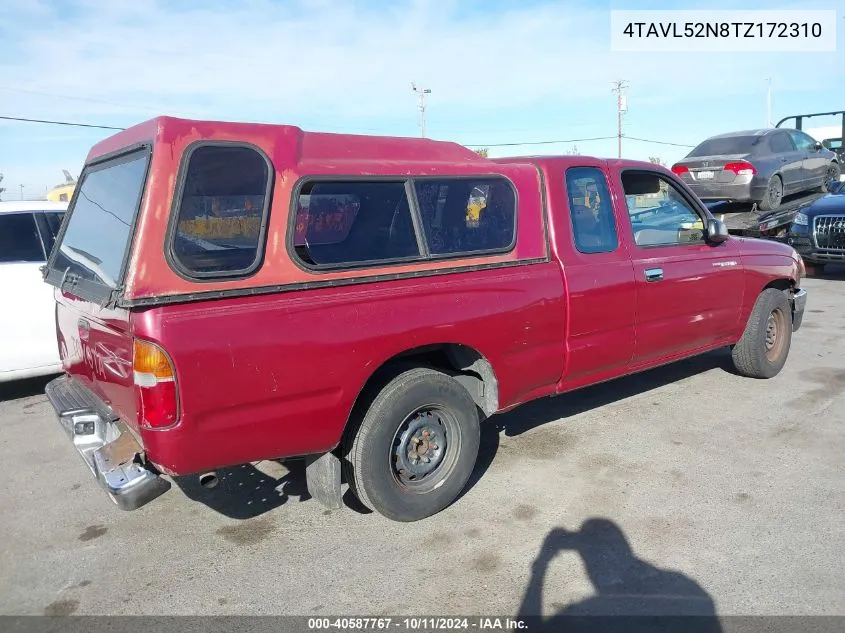 1996 Toyota Tacoma Xtracab VIN: 4TAVL52N8TZ172310 Lot: 40587767