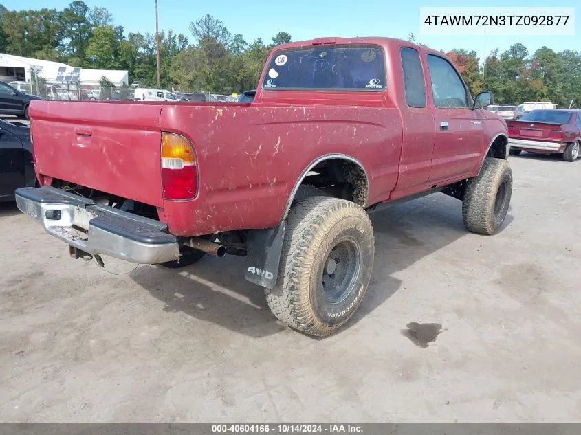 1996 Toyota Tacoma Xtracab VIN: 4TAWM72N3TZ092877 Lot: 40604166