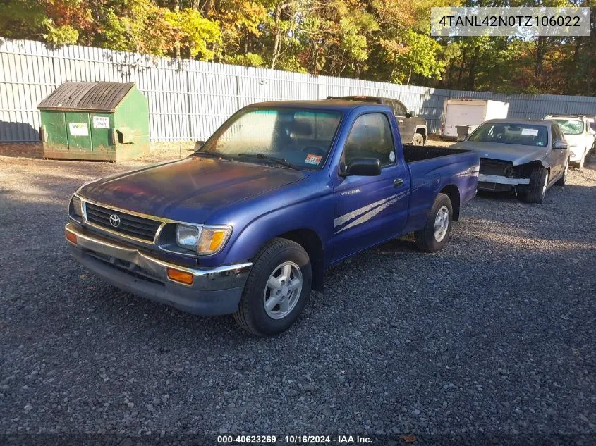 1996 Toyota Tacoma VIN: 4TANL42N0TZ106022 Lot: 40623269