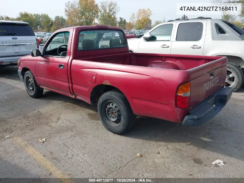 1996 Toyota Tacoma VIN: 4TANL42N2TZ168411 Lot: 40712577