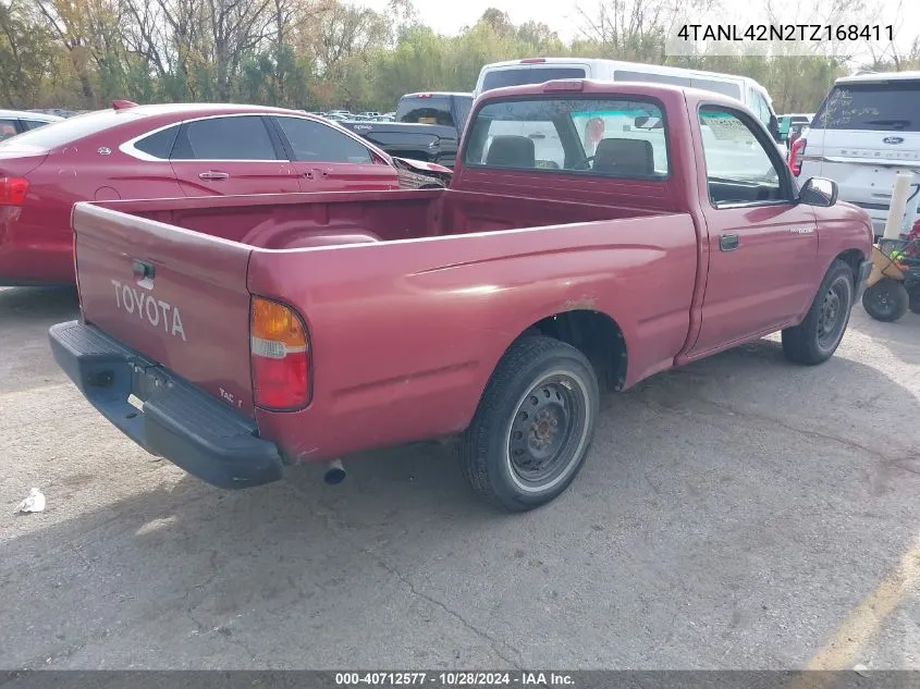 1996 Toyota Tacoma VIN: 4TANL42N2TZ168411 Lot: 40712577