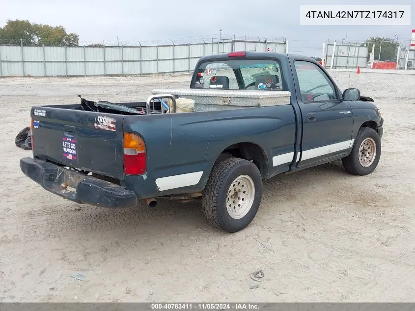 1996 Toyota Tacoma VIN: 4TANL42N7TZ174317 Lot: 40783411