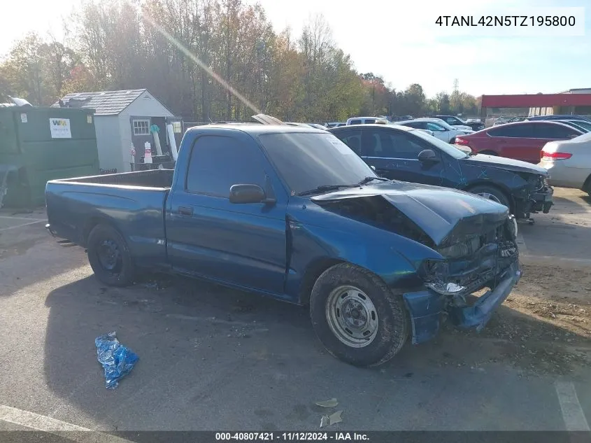 1996 Toyota Tacoma VIN: 4TANL42N5TZ195800 Lot: 40807421