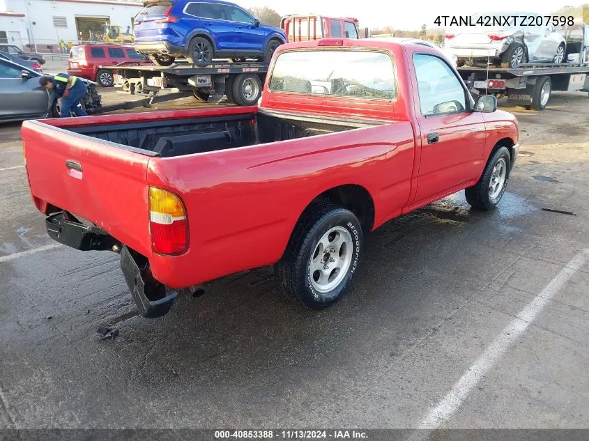 1996 Toyota Tacoma VIN: 4TANL42NXTZ207598 Lot: 40853388