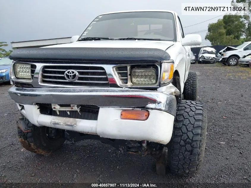 1996 Toyota Tacoma Xtracab VIN: 4TAWN72N9TZ118024 Lot: 40857907