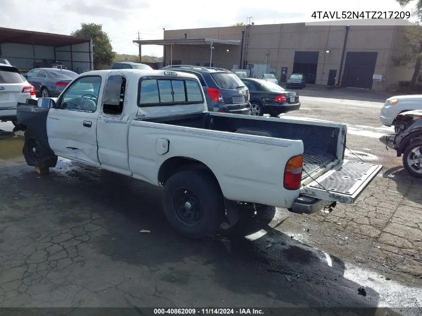 1996 Toyota Tacoma Xtracab VIN: 4TAVL52N4TZ217209 Lot: 40862009