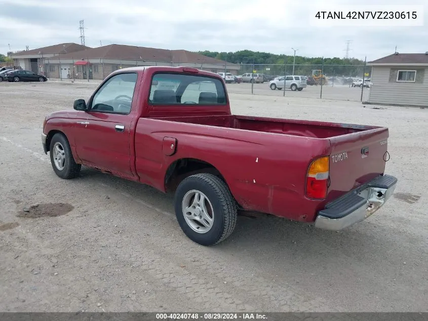 1997 Toyota Tacoma VIN: 4TANL42N7VZ230615 Lot: 40240748