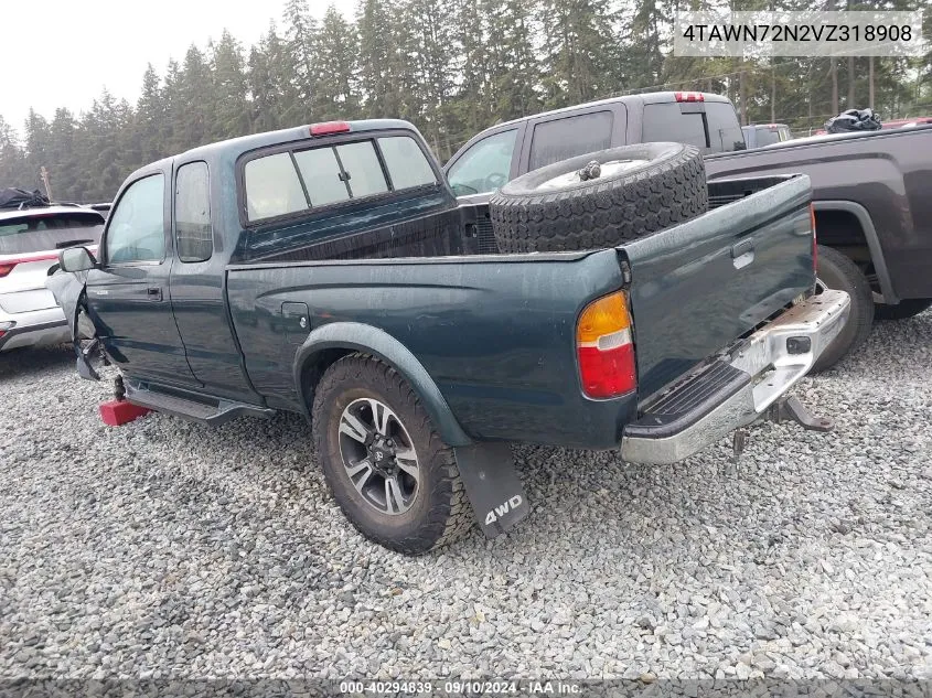 1997 Toyota Tacoma Base V6 VIN: 4TAWN72N2VZ318908 Lot: 40294839