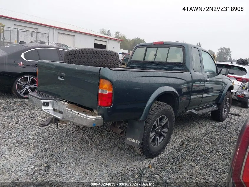 1997 Toyota Tacoma Base V6 VIN: 4TAWN72N2VZ318908 Lot: 40294839