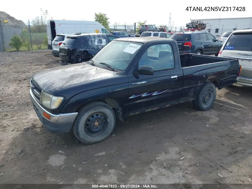 1997 Toyota Tacoma VIN: 4TANL42N5VZ317428 Lot: 40467823